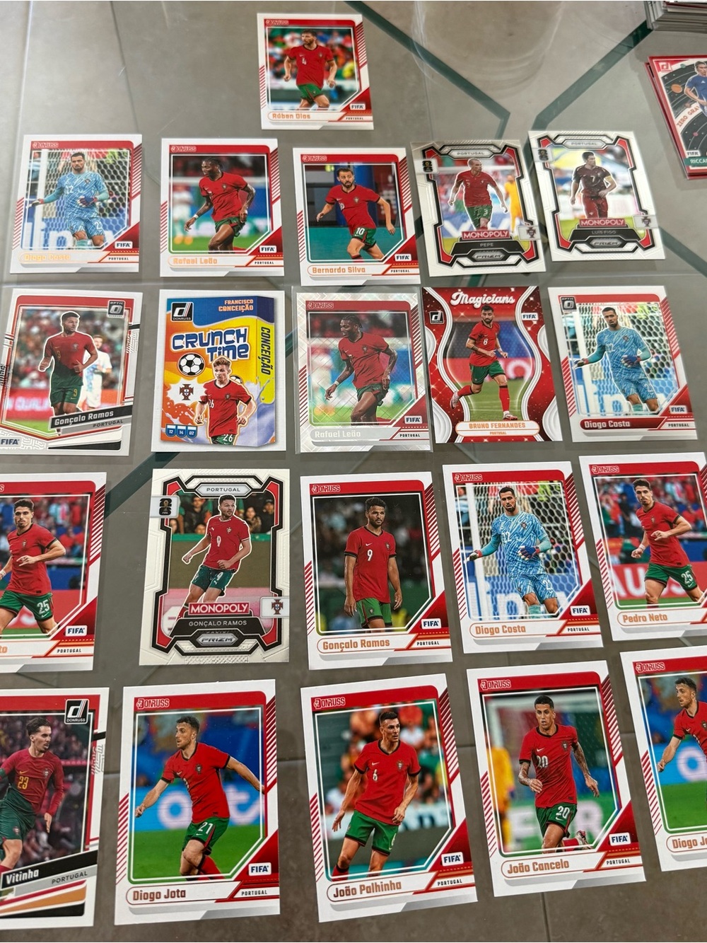 21 Portugal National Team soccer card lot FIFA World Cup Monopoly
